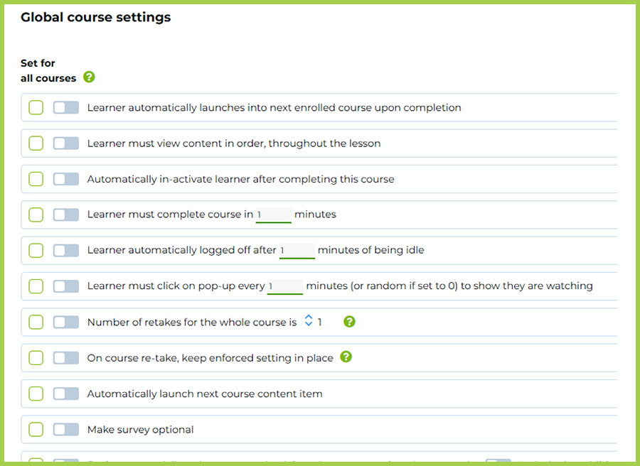 click-4-course global course settings